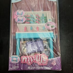 5-in-1 Game Play Set - Pink, Blue, and Purple